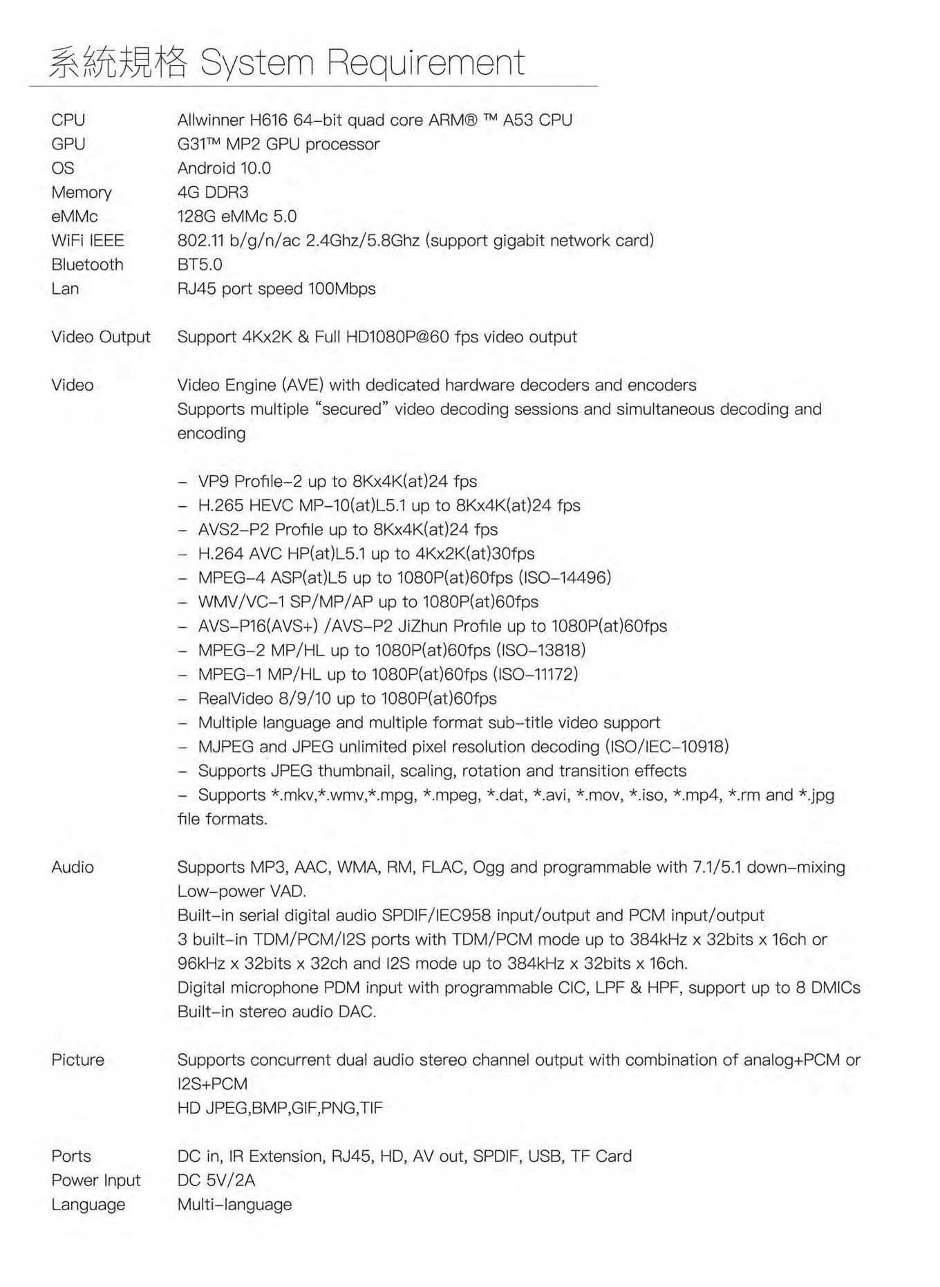 BOSS V4 Mini PC Specification